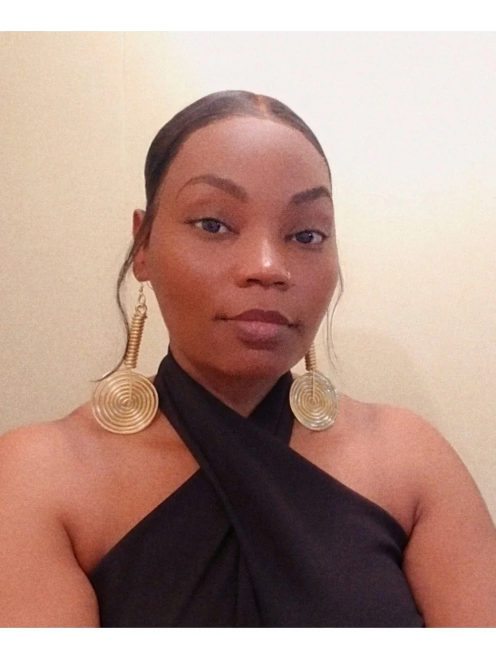 Gold Disc Earrings